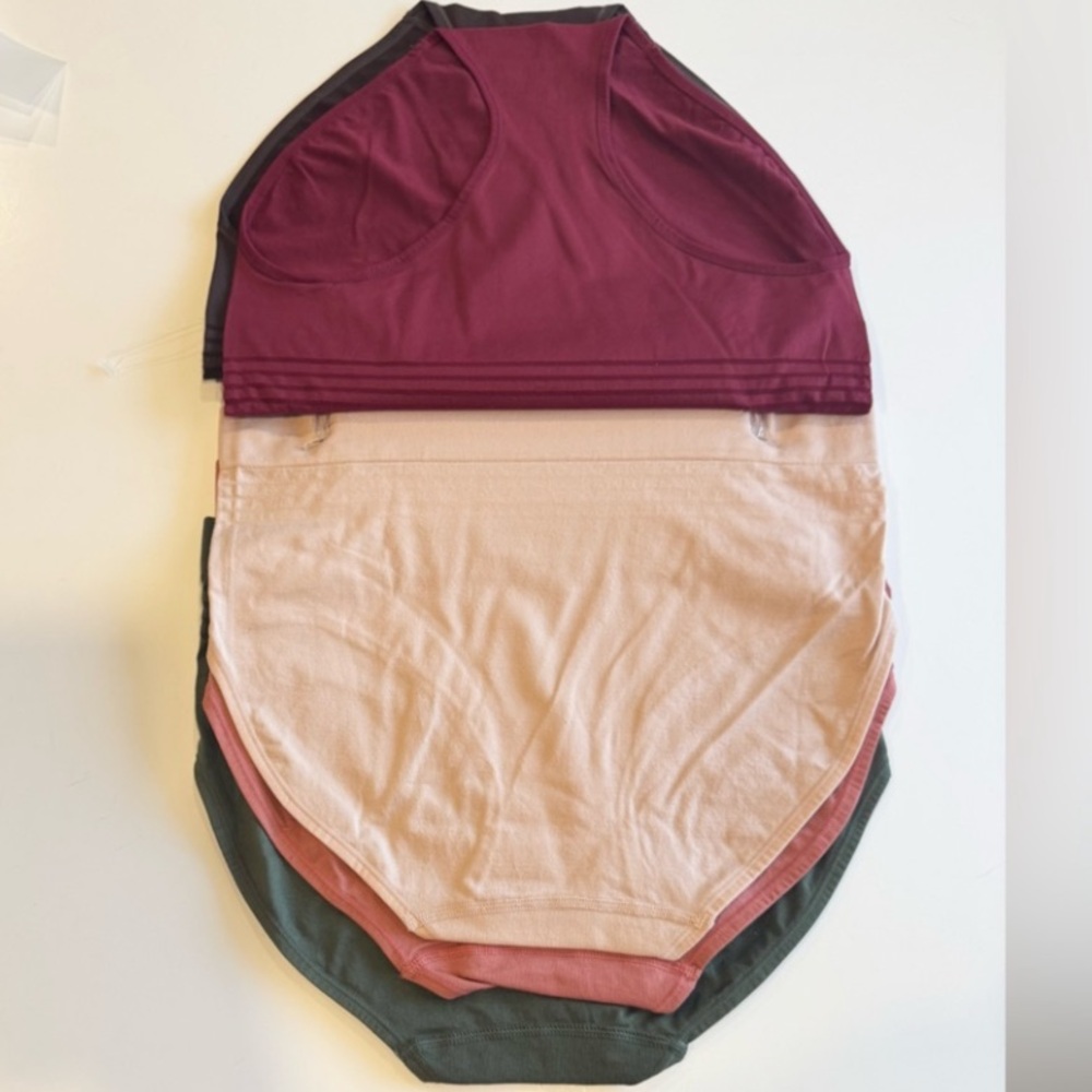 YUMMIE 5 Pack Solids Seamless Stretchy Comfy Tagfree Panties Briefs NWT Large - Picture 10 of 15